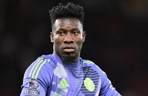 Andre Onana Mana Bench Bench Ruben Believa Believar Believar Believar para enfrentarse con Ruben Amorim – Red Devils Close Signs Lamens Signs por $ 17 millones
