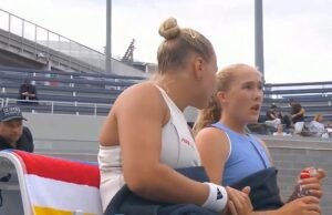 Estrella del tenis abierto de US, de 18 años, dejado por muchos fanáticos de ancianos en otra violación de protección brillante