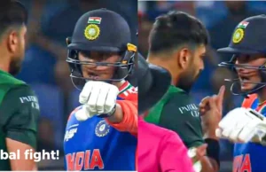 Reloj: Abhishek Sharma y Haris Rauf participan en un altercado acalorado durante la Copa Asia de Asia super 4s de Shock Ind vs Pak Super 4s