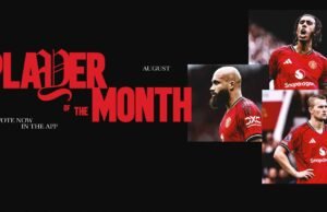 Vote por los jugadores en agosto del mes