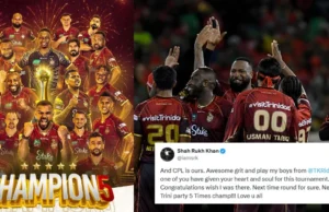 Shah Rukh Khan y los fanáticos están repletos de alegría mientras Trinbago Knight Riders excede a los Guyana Amazon Warriors en una dramática CPL 2025 para ganar el quinto título