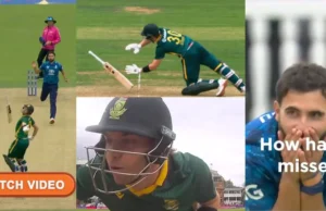 Vista: Tristan Stubs evita el desastre como deslizamiento de murciélago y golpeando sus tocones en casi motor vs. SA II