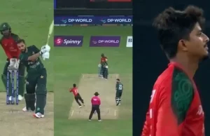 RELOJ: MIRAR: Mahedi Hasan dificulta un encabelado brillante para rechazar a Mohammad Haris a Pak vs Ban Asia Cup 2025 Choque