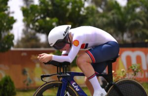 “ Estoy absolutamente vaciado ” -Erin Booth, el favorito, saca el pie del pedal durante la subida final en la contrarreloj, terminando el sueño de ganar el título mundial en Kigali