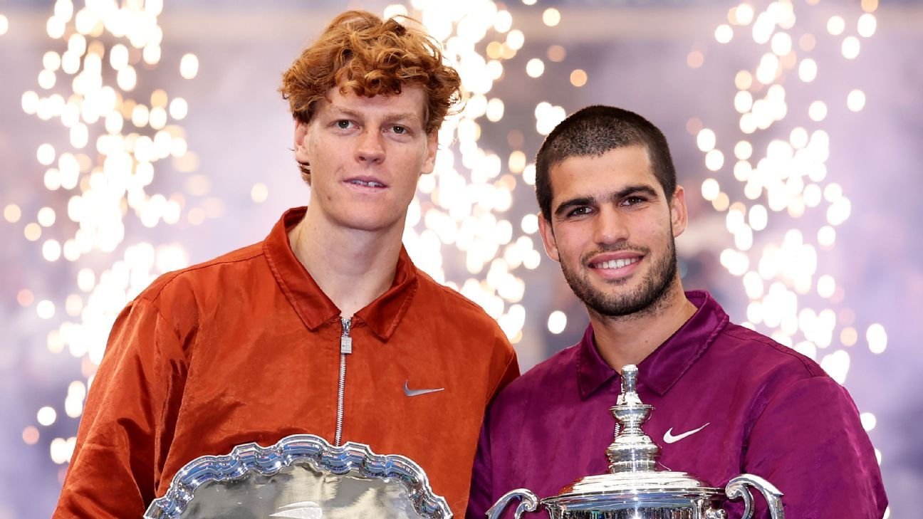 Jannik Sinner desbanca a Carlos Alcaraz y se hace con el primer puesto del ranking ATP
