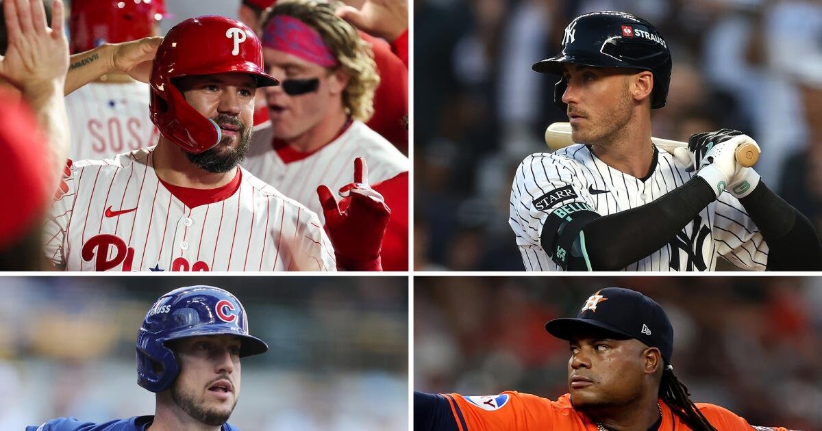 Agentes libres de MLB: Cody Bellinger, Kyle Tucker, Kyle Schwarber Lista superior