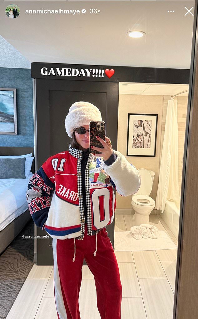 La esposa de Drake Maye, Ann Michael, continúa su ascenso al estrellato mientras los fanáticos aclaman el “mejor ajuste de todos los tiempos” para el Juego de Campeonato de la AFC.