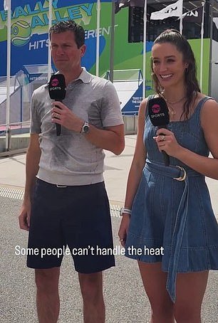 Tim Henman suda cuando una bomba de calor golpea el Abierto de Tenis de Australia, lo que obliga a los organizadores a tomar medidas drásticas