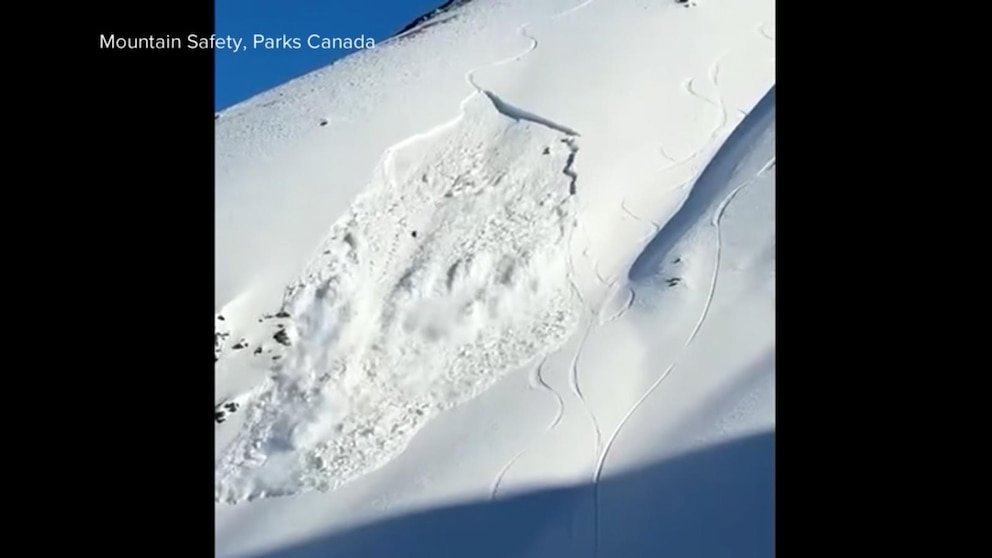 MIRAR: Un esquiador sobrevive tras provocar una avalancha en las Montañas Rocosas de Canadá