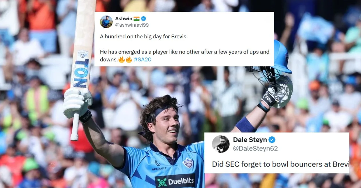 Los fanáticos estallan cuando Dewald Brevis ilumina la final SA20 con cien históricos en el partido Pretoria Capitals contra Sunrisers Eastern Cape