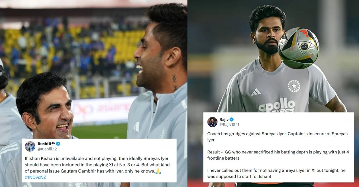 IND vs NZ: Los fanáticos critican a Gautam Gambhir mientras Shreyas Iyer vuelve a perder el XI indio para el cuarto T20I en Visakhapatnam