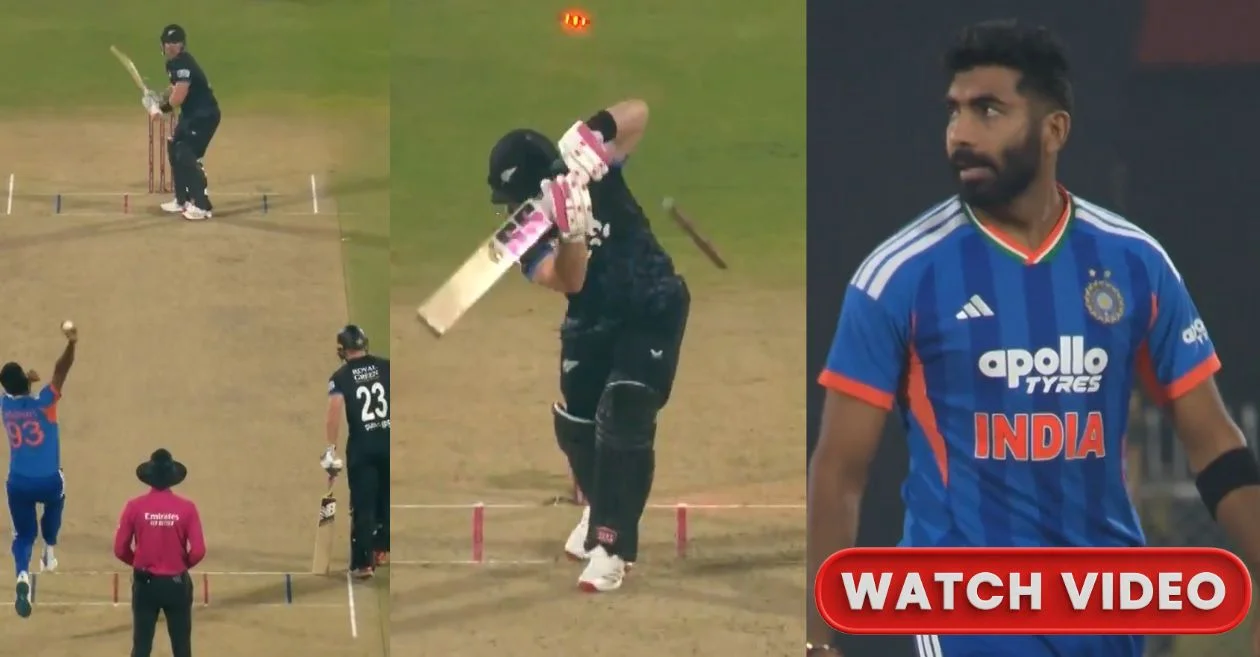 IND vs NZ (MIRAR): el favorito injugable Jasprit Bumrah limpia a Tim Seifert en el tercer T20I en Guwahati