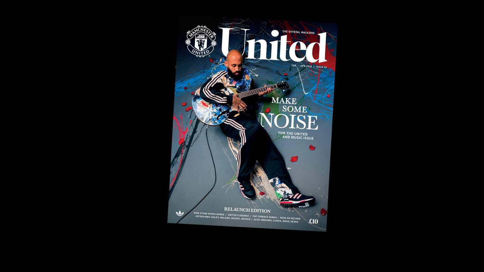 Lanzamiento del primer número de la revista United junto con la gama Stone Roses de temática musical