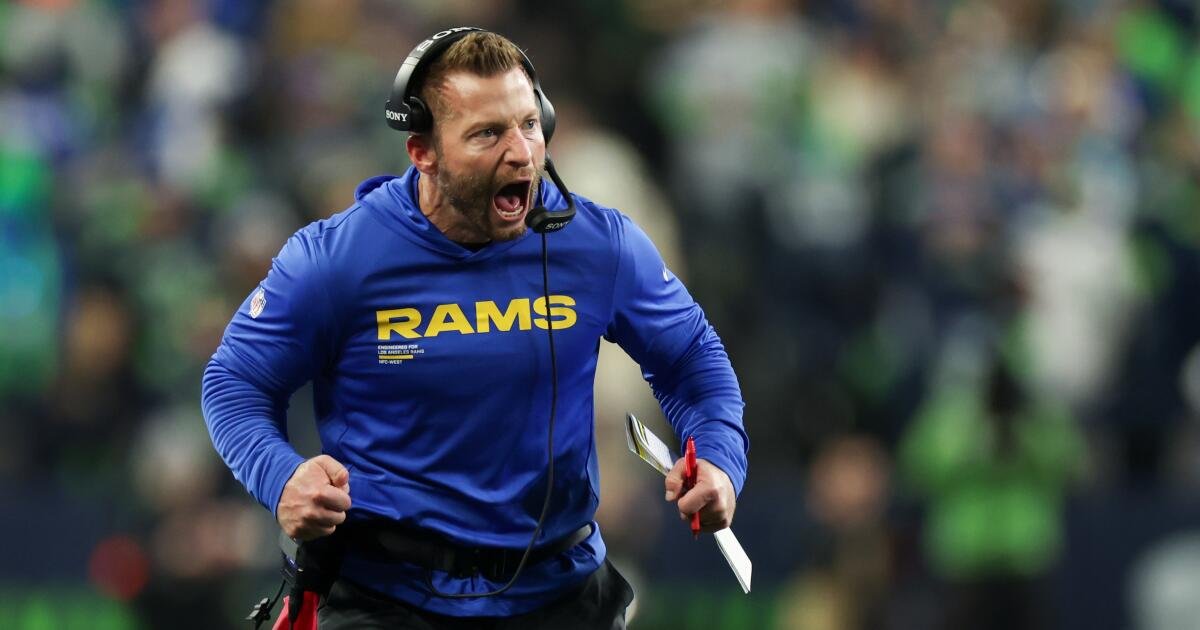 La culpa de la derrota de los Rams ante los Seahawks recae en Sean McVay