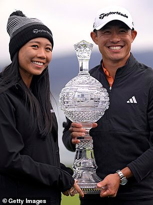 Amanda Balionis queda atónita cuando Collin Morikawa revela una gran noticia personal después de ganar AT&T en Pebble Beach