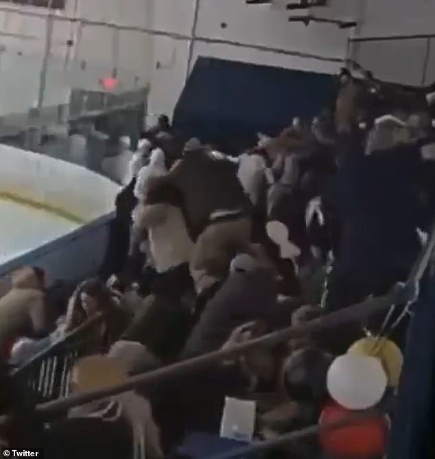 Un nuevo y aterrador video muestra el momento en que un padre transgénero abrió fuego durante un partido de hockey, matando a su ex esposa y a su segunda víctima antes de suicidarse… mientras su angustiada hija habla en contra de sus acciones.