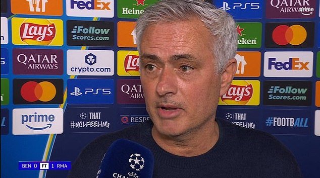 José Mourinho acusado de ‘incitar’ a Vinicius Jr después de que el técnico del Benfica afirmara que la estrella del Real Madrid ‘incitaba’ a sus jugadores antes de una disputa racista