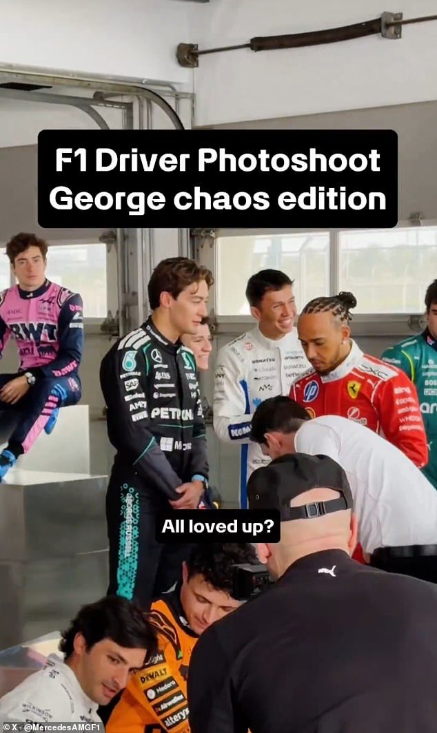 George Russell le hace una pregunta descarada a Lewis Hamilton a Kim Kardashian en medio de rumores de relación
