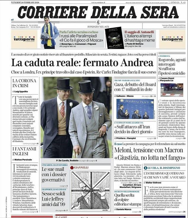 ‘Andrew, Príncipe de las Tinieblas’: los medios globales destacan el ‘fin del privilegio’ para Mountbatten-Windsor y se regocijan porque la realeza está ‘en el fondo’