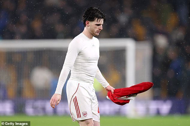 Declan Rice revela cómo reaccionaron sus compañeros del Arsenal ante la agonía del empate de los Wolves y advierte que “nadie nos dará el título”