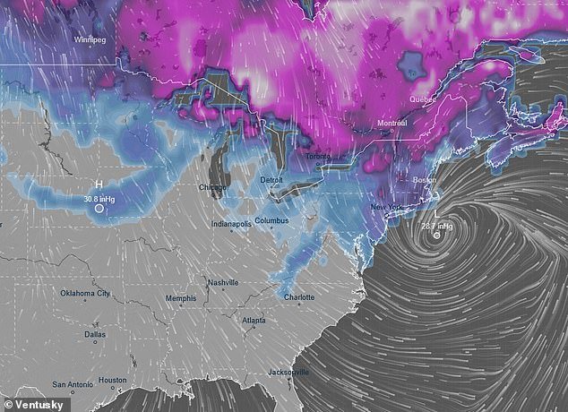 Se espera que OTRA tormenta invernal masiva azote Estados Unidos “en sólo unas pocas horas”, trayendo 30 centímetros de nieve, fuertes vientos e inundaciones devastadoras.