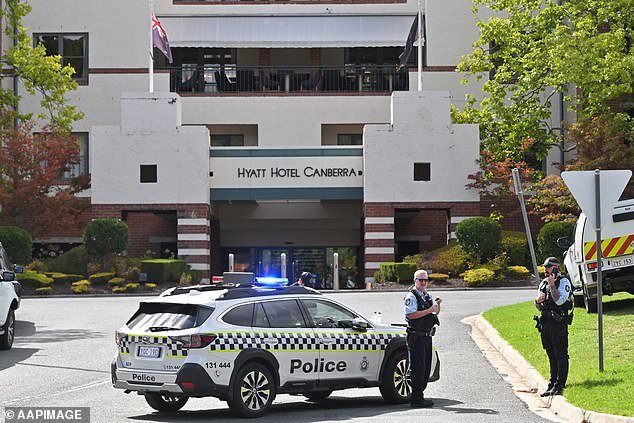 Actualización importante después del lanzamiento de un ‘dispositivo incendiario encendido’ en el hotel Hyatt Canberra durante la delegación de Defensa