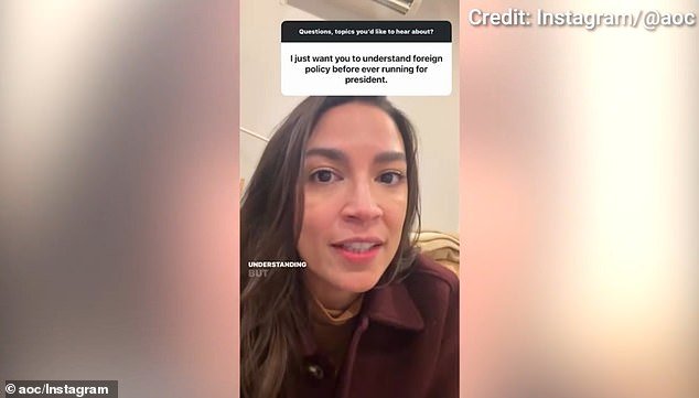 AOC responde a las críticas por el fiasco del discurso de Múnich mientras los ronquidos de su prometido resuenan de fondo