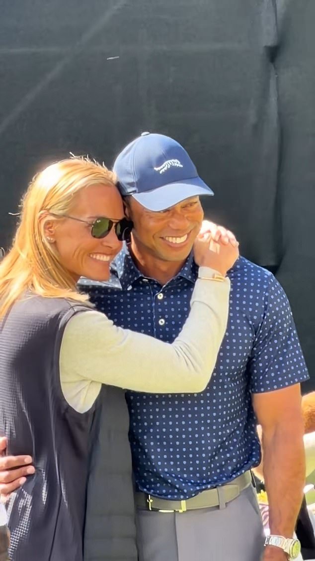 Tiger Woods muestra su PDA con Vanessa Trump en una rara aparición pública juntos