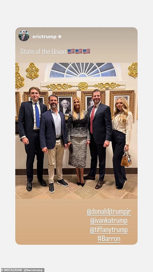 Barron Trump toma una intrigante elección de moda en una impactante aparición en SOTU