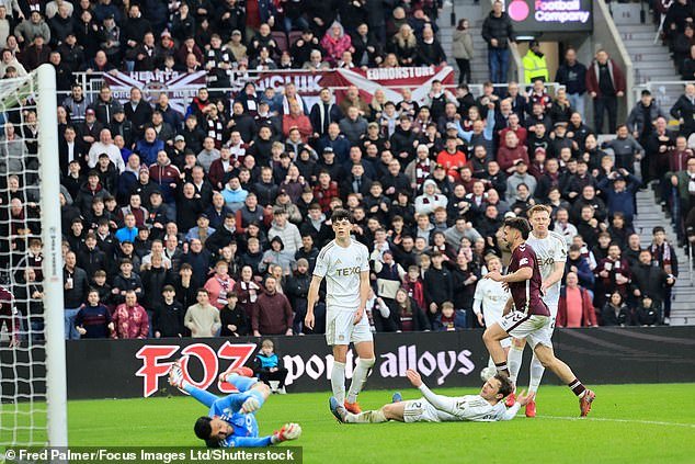 Hearts 1 Aberdeen 0: El Heat está por encima de sus rivales por el título y Braga puso a los hombres de McInnes siete puntos por delante