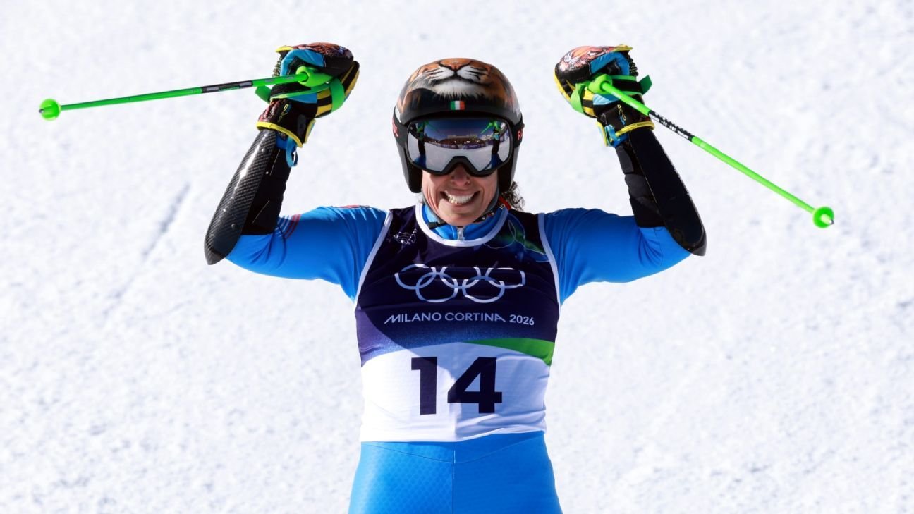 Federica Brignone gana el slalom gigante olímpico; Mikaela Shiffrin 11