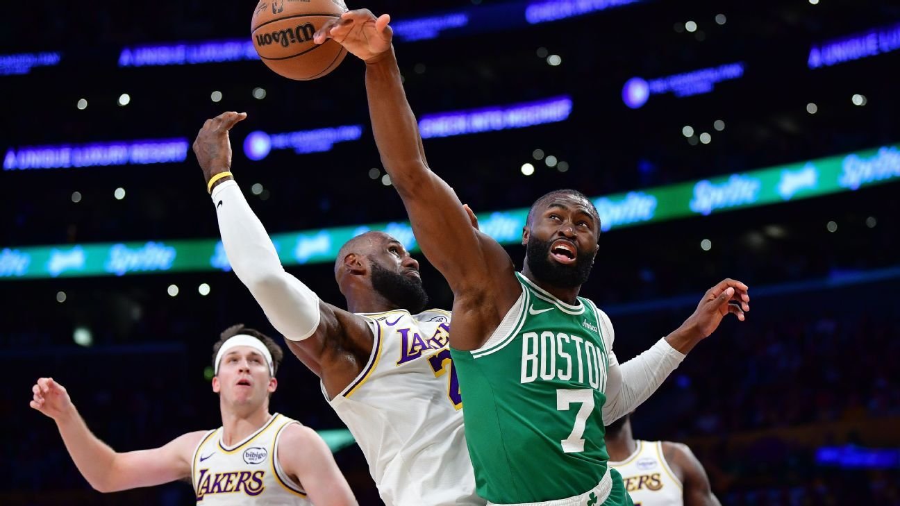 LeBron James de los Lakers respalda a Jaylen Brown de los Celtics como MVP