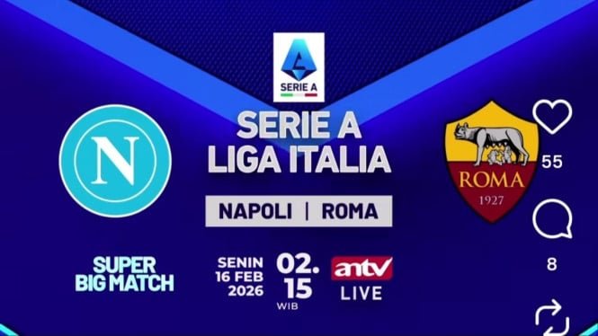 ¡En curso! Top Serie A Duelo Nápoles vs AS Roma en vivo por ANTV