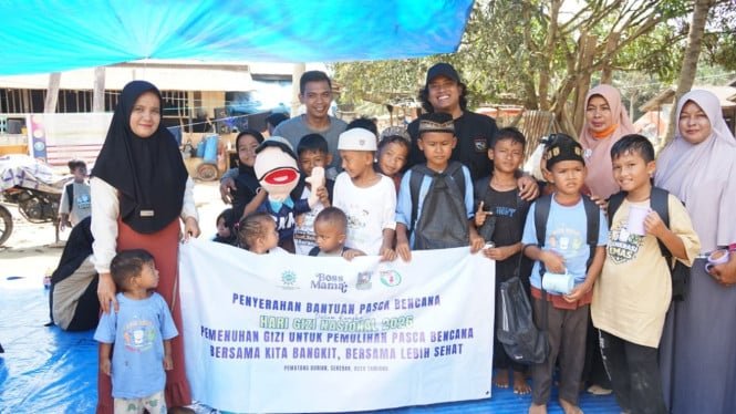 YAICI distribuye alimentos nutritivos y recuperación psicológica a niños en Aceh Tamiang
