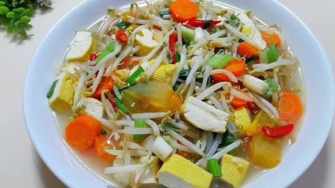 Receta de brotes de soja salteados con tofu para el menú Sahur, ¡riquísima y nutritiva garantizada!