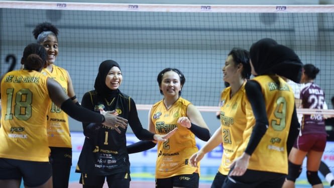 ¡A la Final Four! Popsivo Polwan barre sin piedad a Medan Falcons en Bogor Proliga Series 2026