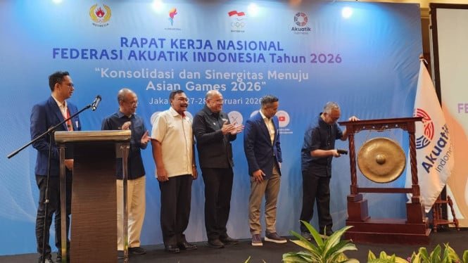 Se celebra oficialmente la reunión de trabajo nacional de la Federación Indonesia de Natación 2026, el desarrollo nacional se centra en