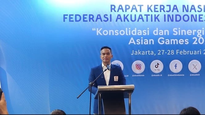 Anindya Bakrie enfatiza el desarrollo de los atletas en la Reunión de Trabajo Nacional de Deportes Acuáticos de 2026, centrándose en los estudiantes-atletas y la diáspora