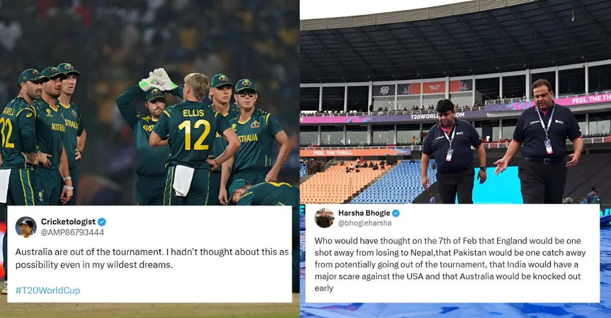 Los fanáticos reaccionan mientras Australia se enfrenta a la eliminación de la Copa Mundial T20 2026 después de que la lluvia arrasara el choque entre Irlanda y Zimbabue en Pallekele