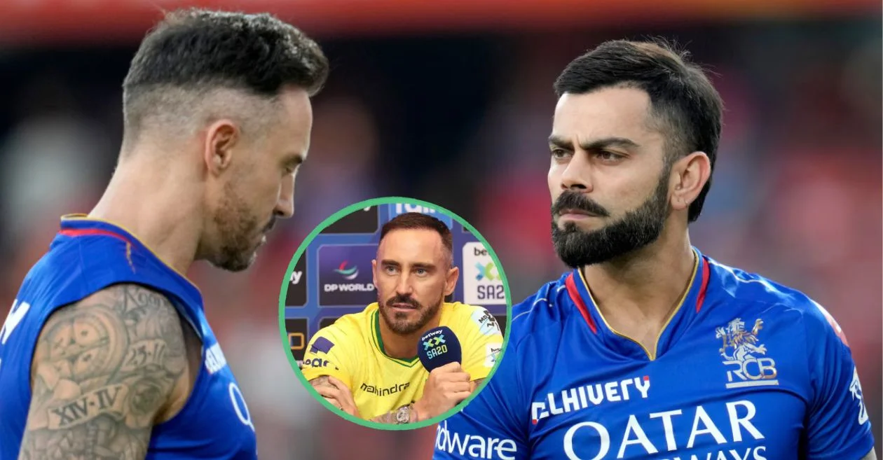 Faf du Plessis hace una audaz elección de apertura de T20 de todos los tiempos; Virat Kohli ignorado