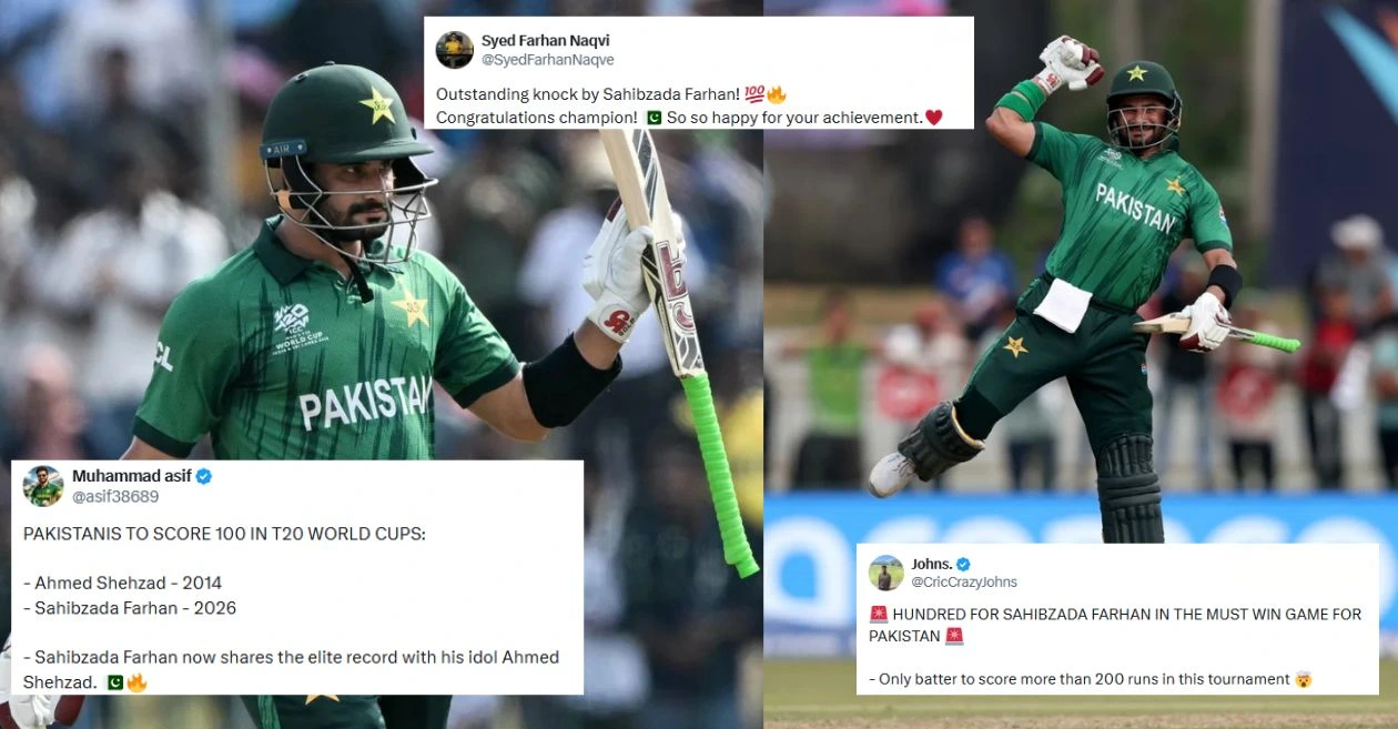 Los fanáticos se vuelven locos cuando Sahibzada Farhan aplasta el siglo explosivo contra Namibia en un encuentro crucial de la Copa Mundial T20 2026