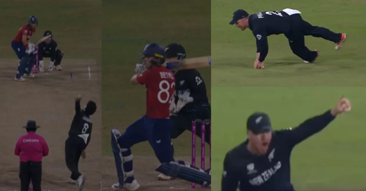 ENG vs NZ (MIRAR): La excelente captura de Flying Glenn Phillips elimina a Jacob Bethell en el choque de Super 8 de la Copa Mundial T20