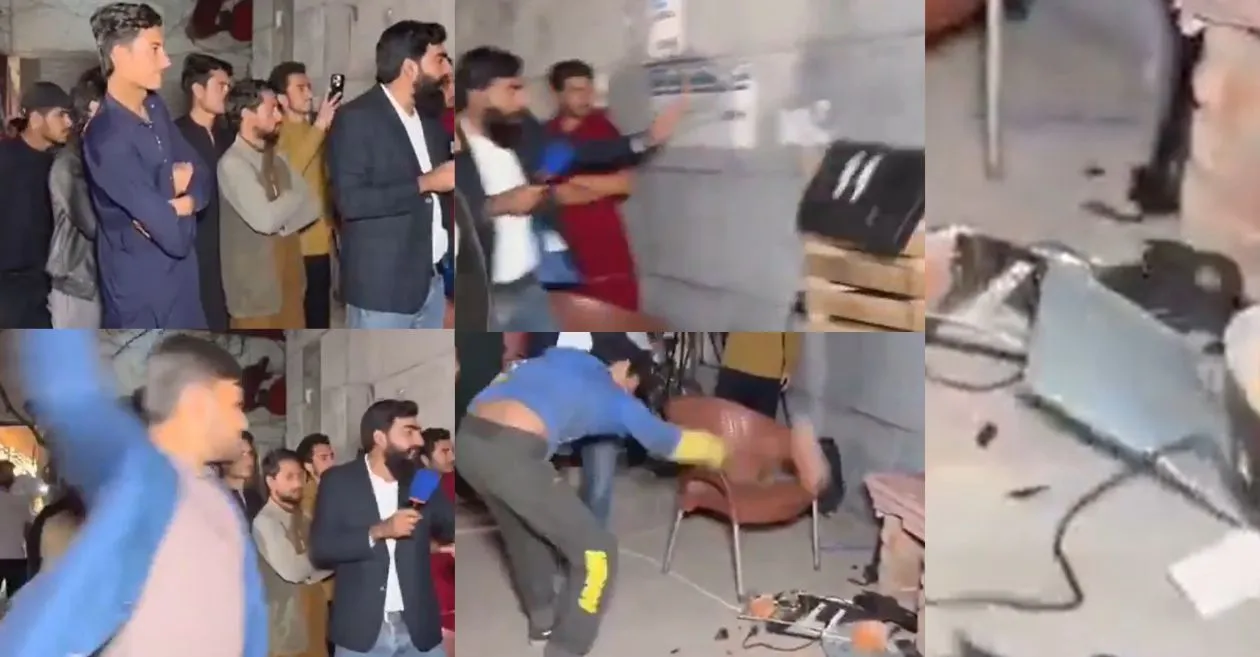 MIRAR: Los frustrados fanáticos de Pakistán destrozan la pantalla de televisión después de la humillante derrota ante India en la Copa del Mundo T20 2026