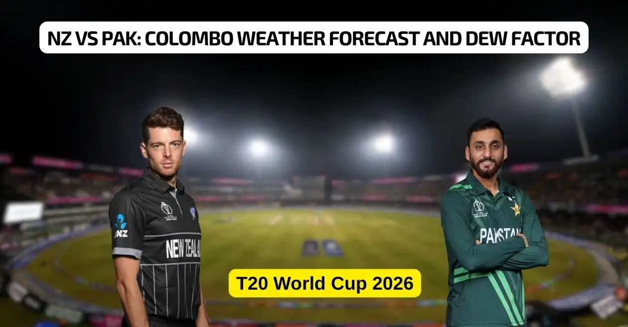 NZ vs PAK, Copa del Mundo T20 2026 Super 8: pronóstico del tiempo en Colombo y factor de rocío
