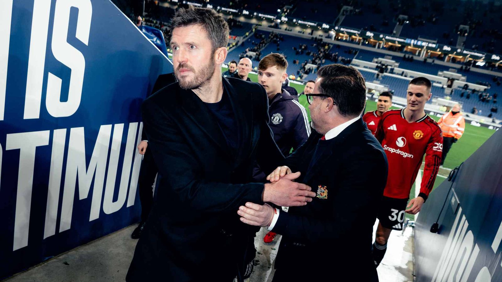 Michael Carrick habla de Sesko, Cunha, Mbeumo y Lammens en la rueda de prensa posterior al Everton