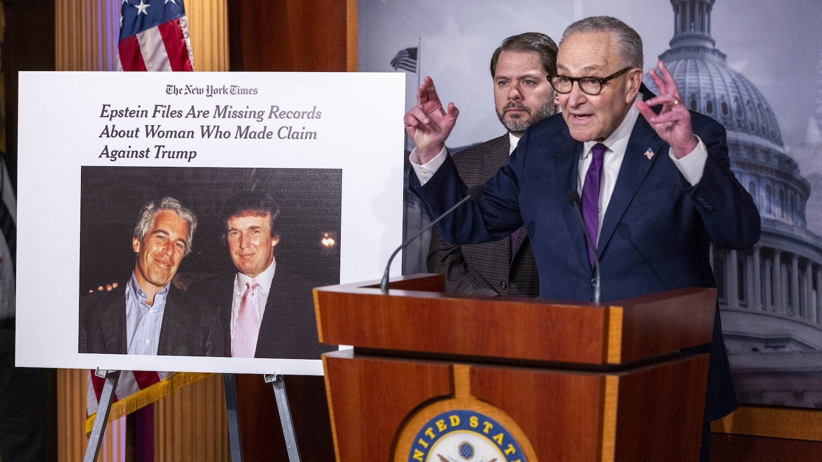 Principales demócratas acusan a Bondi y al Departamento de Justicia de ‘encubrimiento’ de los archivos de Epstein