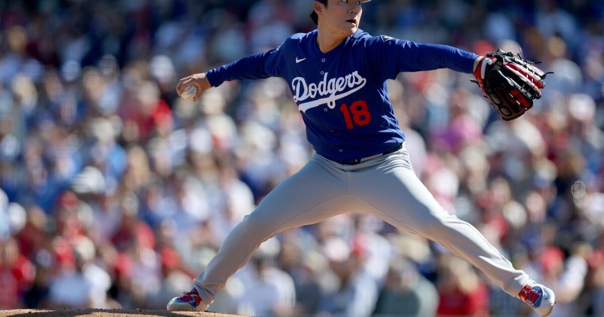 Yoshinobu Yamamoto de los Dodgers consigue trabajo en el primer partido de la Liga del Cactus