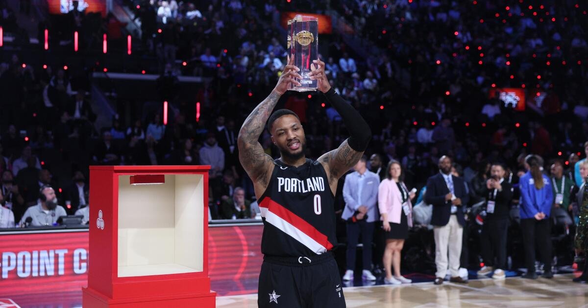 Damian Lillard gana el título de triples, Keshad Johnson gana el concurso de volcadas