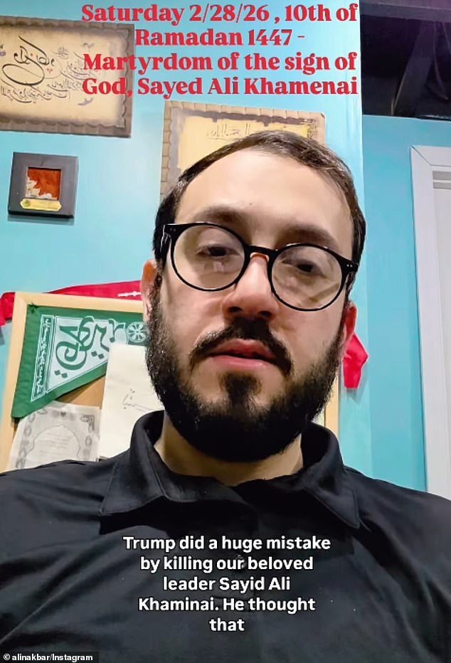 Un profesor de la ciudad más musulmana de Estados Unidos critica a Trump por matar a un ayatolá “de alma pura” mientras promete “retener la SANGRE del líder iraní y enseñársela a nuestros hijos”