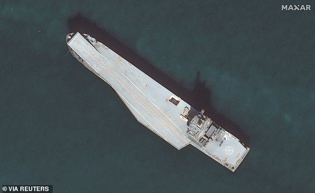 La ‘nave nodriza’ iraní utilizada para lanzar ataques contra aliados y bases occidentales destruidas en ataque estadounidense